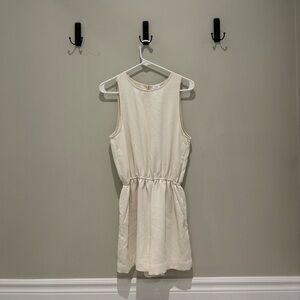 Wilfred cream romper 🌿 - size medium.  Pockets, flattering elastic waist band.